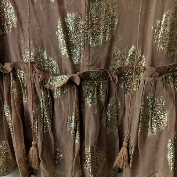 Anthropologie Meadow Rue peplum blouse - Picture 4 of 7